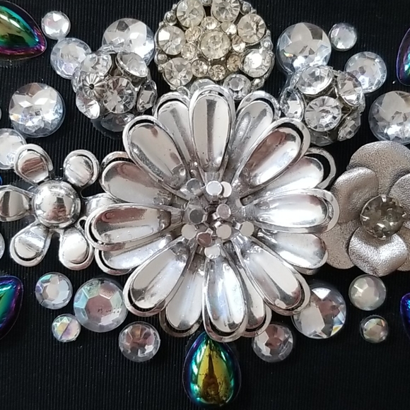 NWT Repurposed Vintage 50s Jewelry Clutch Handbag - Picture 11 of 13